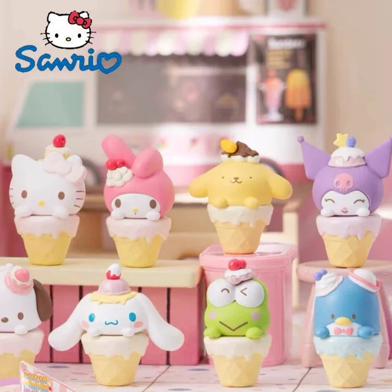 

Sanrio мини-фигурка мороженого в виде конуса коричная моя мелодия Kuromi понравико помпон пурин Hello Kitty фигурка модели игрушки