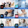 Blackview R50 smartwatch (Bluetooth call), voice assistant, large screen, women's health, sweat resistant aluminum alloy case si 6