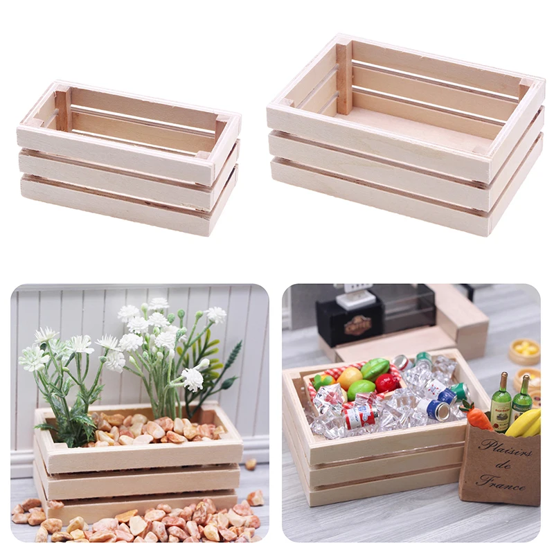 1:12 Dollhouse Miniature Storage Basket Food Drink Storage Basket Plant Pot Home Garden Model Decor Toy Doll House Accessories cotton rope storage basket with lid desktop storage box storage basket key supplies woven makeup basket for home