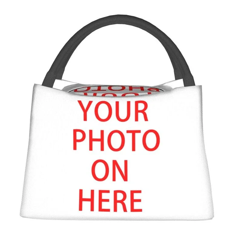 

Custom Your Design Insulated Lunch Bag for Women Resuable Customized Logo Printed Cooler Thermal Lunch Box Office Work School