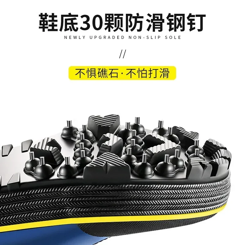 Waterproof Fishing Boots for Men, Non-Slip Steel Nails, Outdoor Rubber, Wear Resistant, Anti Slippery Shoes, Sea Reef