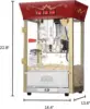 Northern Popcorn Matinee Popcorn Machine - Red, 8oz, (469326PCG) 2