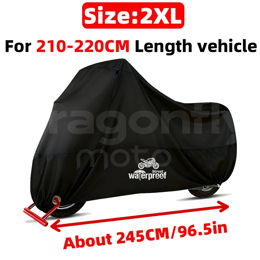 Premium Motorcycle Outdoor Cover - UV Protectant, Waterproof, Dustproof