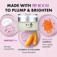 Crème pour le visage au collagène, 50g, nourrit la peau repulpante, Texture fraîche, pour rendre la peau plus jeune, crème de jour/nuit, hydratant, cosmétiques coréens 3