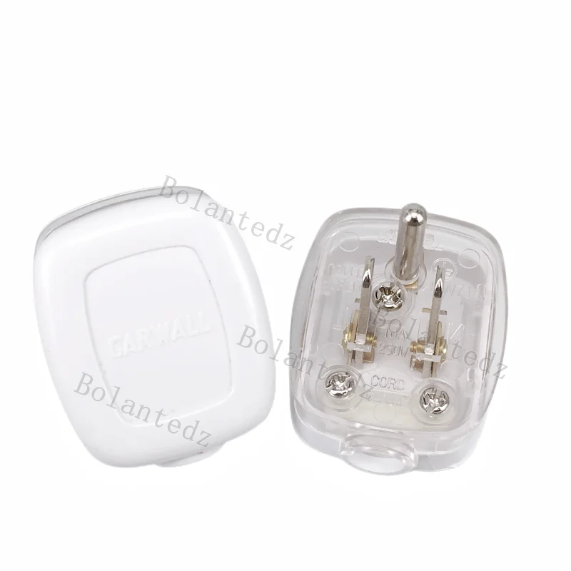DIY Rewire 3 Pins US Plug 10Amp 250V Male Socket Electrical Wire Connect AC Power Adapter Detachable