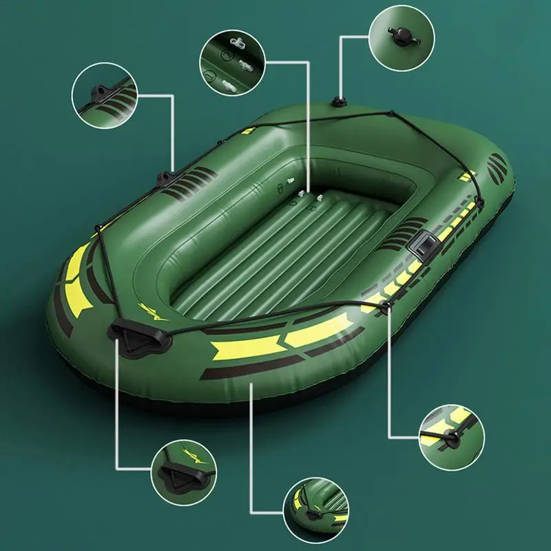 192*113*40cm Portable Inflatable Boat Canoe Inflatable Fishing Kayak Rafting  & Fishing Boats Raft With Oars Pump For Adult