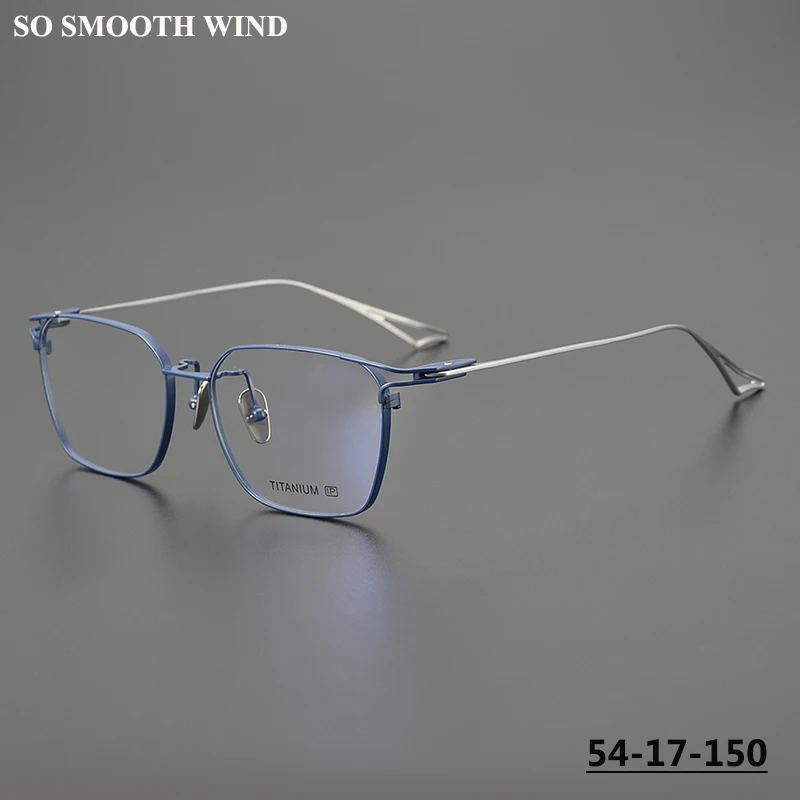 

Japanese Designer Pure Titanium Glasses Frame for Men Women Square Prescription Eyeglasses Ultralight Myopia Spectacle Eyewear