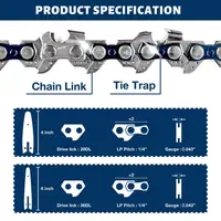 4/6 Inch Chain, Home Cordless Electric Chain Saw Accessories, Replacement Chain/Guide Rail For Pruning Saw, Tree Cutting Tools 2