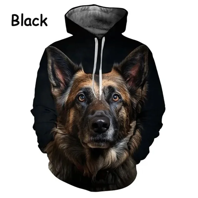 thumbnail image 1 of Sudadera con capucha con estampado 3D de pastor alemán para hombre, sudadera de manga larga de talla grande, sudaderas casuales, sudaderas con capucha, ropa para hombre, 1 of 5