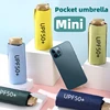 Mini Pocket Umbrella Small Sun Rain Umbrellas Vinyl Folding Umbrella UV Ultraviolet Protection Sun Shade Pocket Parasol Capsule 1