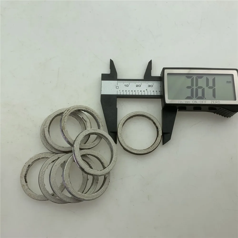 6PCS For GN125 GS150 GN250 motorcycle exhaust pipe O-type gasket installed in cylinder head between exhaust port and inlet