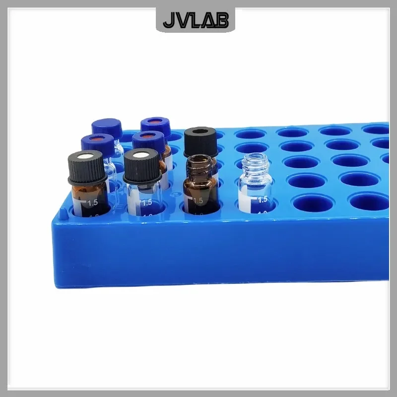 Plastic Chromatography Vial Rack For 12 mm Micro Vials Replacement 9301-0722 vial rack