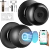 VEVOR Smart Door Knob Biometric Door Lock Bluetooth Smart Lock Fingerprint Smart Lock with APP Control Easy Installation Lock 1