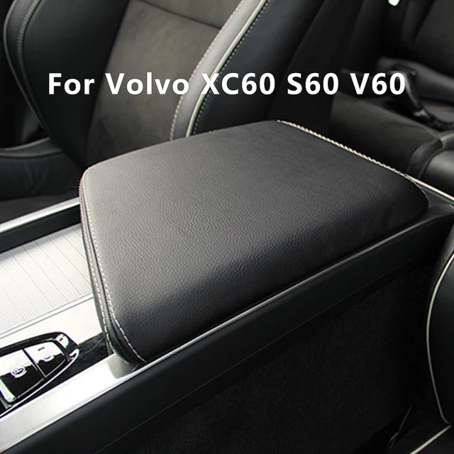 PU Leather Car Armrest Box Pad Center Console Protection Cushion Sleeve  Decoration Cover for Volvo XC60