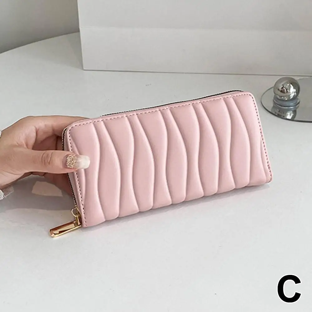 Credit Card Holder Women Wallet Card Wallet New Solid Color Long Wallet Women Purses Fashion Coin Wallets Quality Female High Clutch Purse PU Money Bag Card Holder