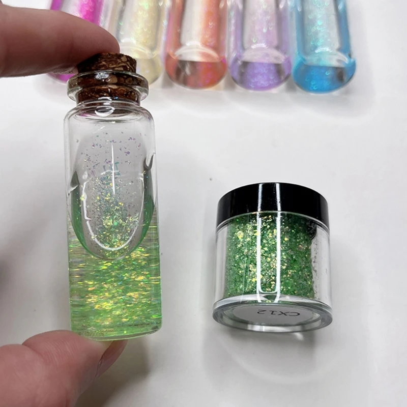 

Bottle Effect Sequins Rainbow PET Material Suitable for Makeup