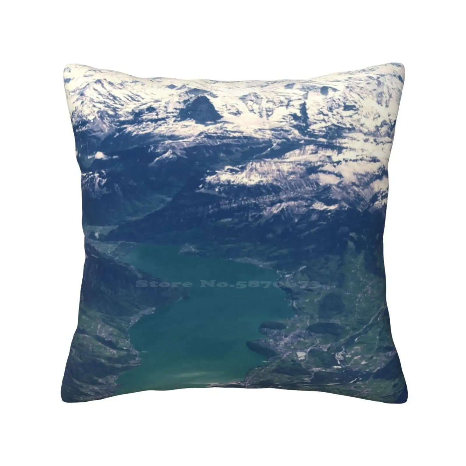 E Lake Thun Fashion Sofa Throw Pillow Cover Federa Kasiadesign Eiger Bernese Alps Alpine Mountain Thuner See Spiez
