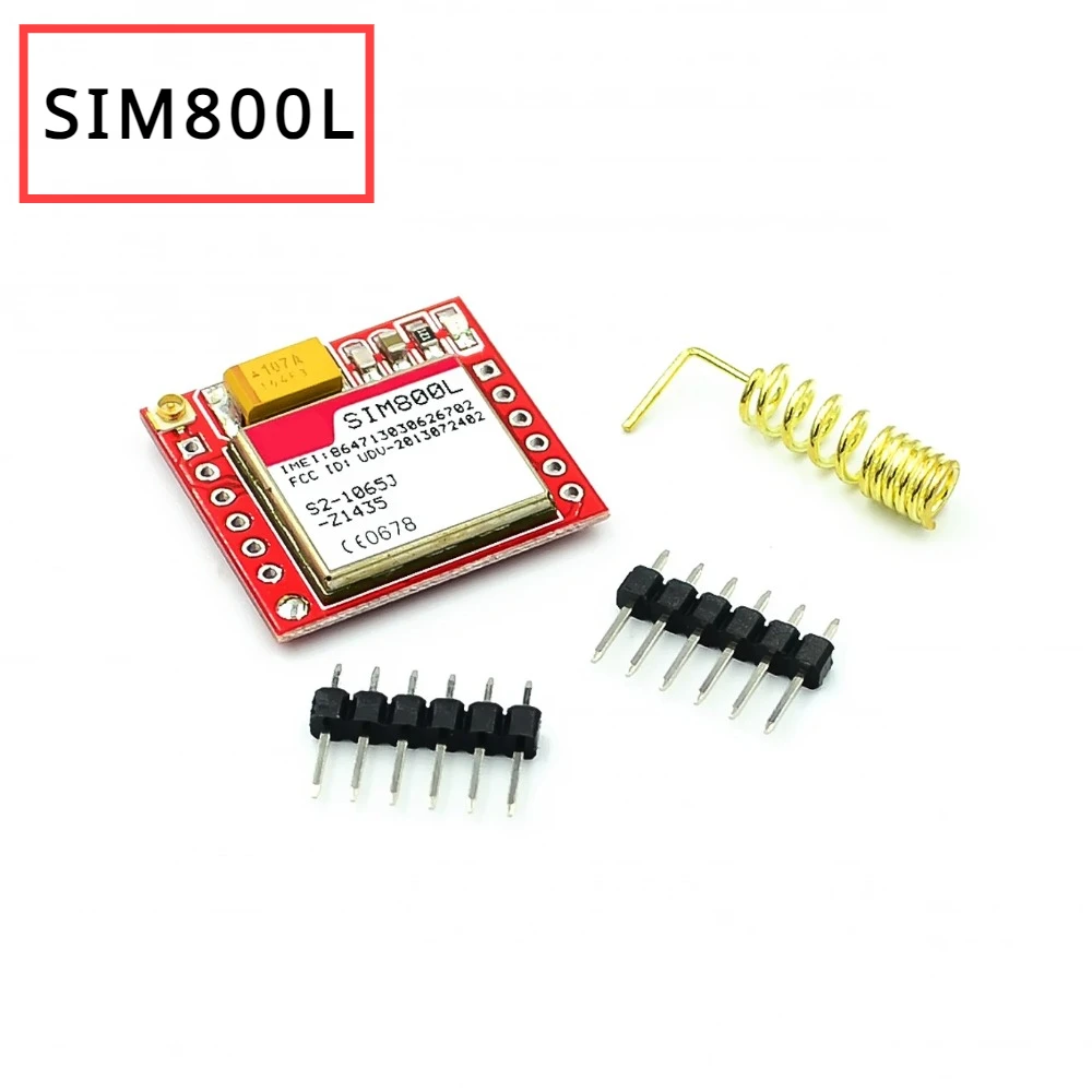 

10pcs/lot Smallest SIM800L GPRS GSM Module MicroSIM Card Core BOard Quad-band TTL Serial Port