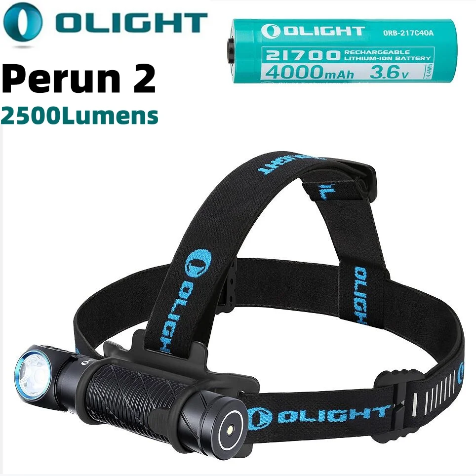 Olight Perun 2 Faro Ad Angolo Retto 2500 Lumen Torcia Frontale Multifunzionale Mcc3 Torcia Magnetica Ricaricabile