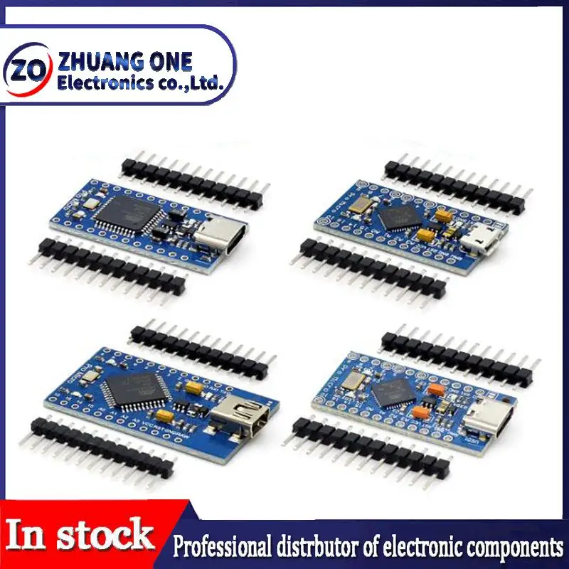 Pro Micro Atmega32U4 5V 16Mhz Original Chip Replace Atmega328 For Arduino Pro Mini With 2 Row Pin Header For Leonardo Uno R3