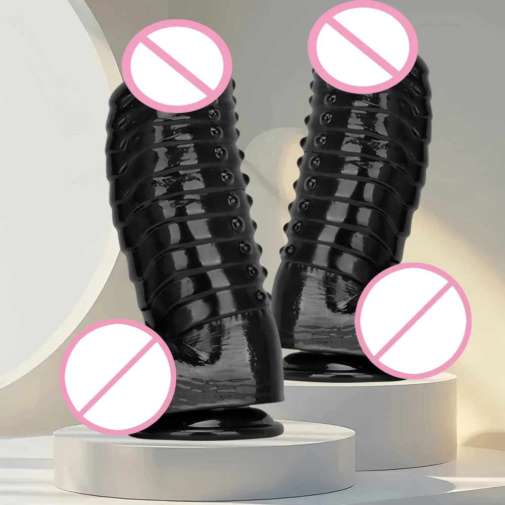 Gros plug anal en silicone pour massage de la prostate et anus_voghion.com