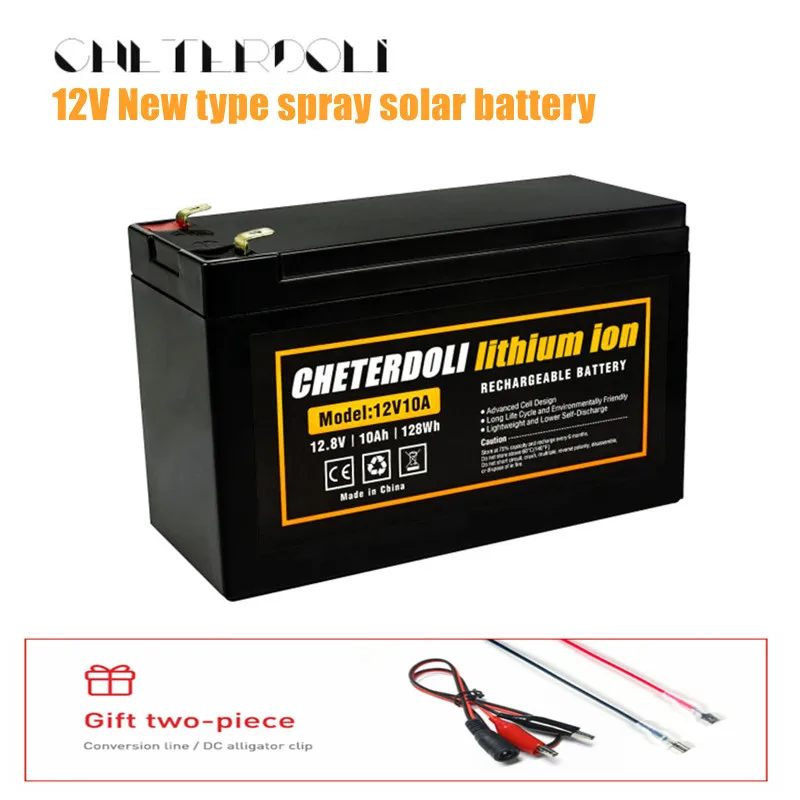 

New Sprayer 12V 50Ah Built-in High Current 30A BMS Lithium Battery Pack for Solar Energy Storage Battery with 12.6V Charger