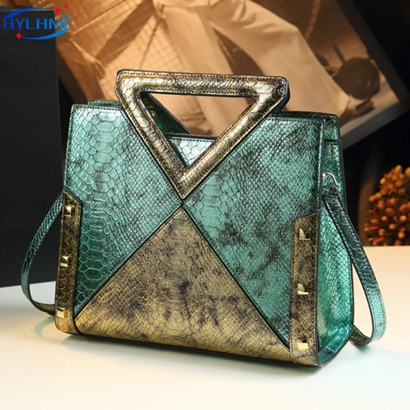 Luxury Fashion Genuine Leather Women Handbags 2023 New Mom Bag Elegant