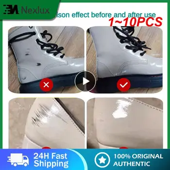 액체 세척 흰색 신발 스웨이드 양가죽 무광 가죽 원단 관리, 가죽 광택제 클리너 스니커즈 관리, 1 ~ 10 개