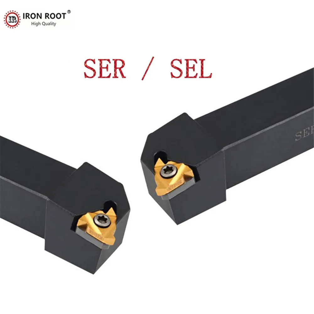 IRON ROOT SER2525M27,SER3232P27,SEL2525M27,SEL3232P27,CNC Lathe Tool Threading Holder For 11ER,11IR Carbide Insert