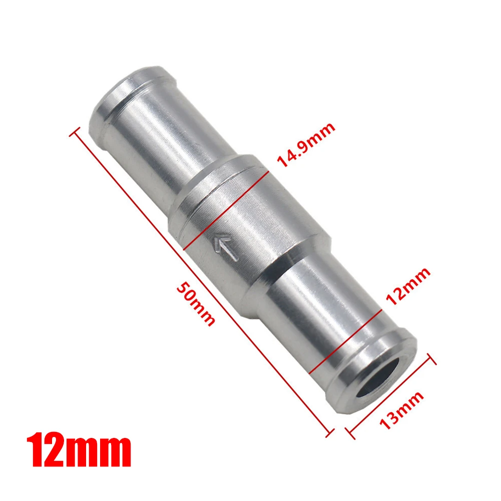 6-12mm Inline Way Non-Return Check Valve Auminium Fuel Water Gas Air Vacuum Valve For Petrol Diesel Bio Vegetable Oil