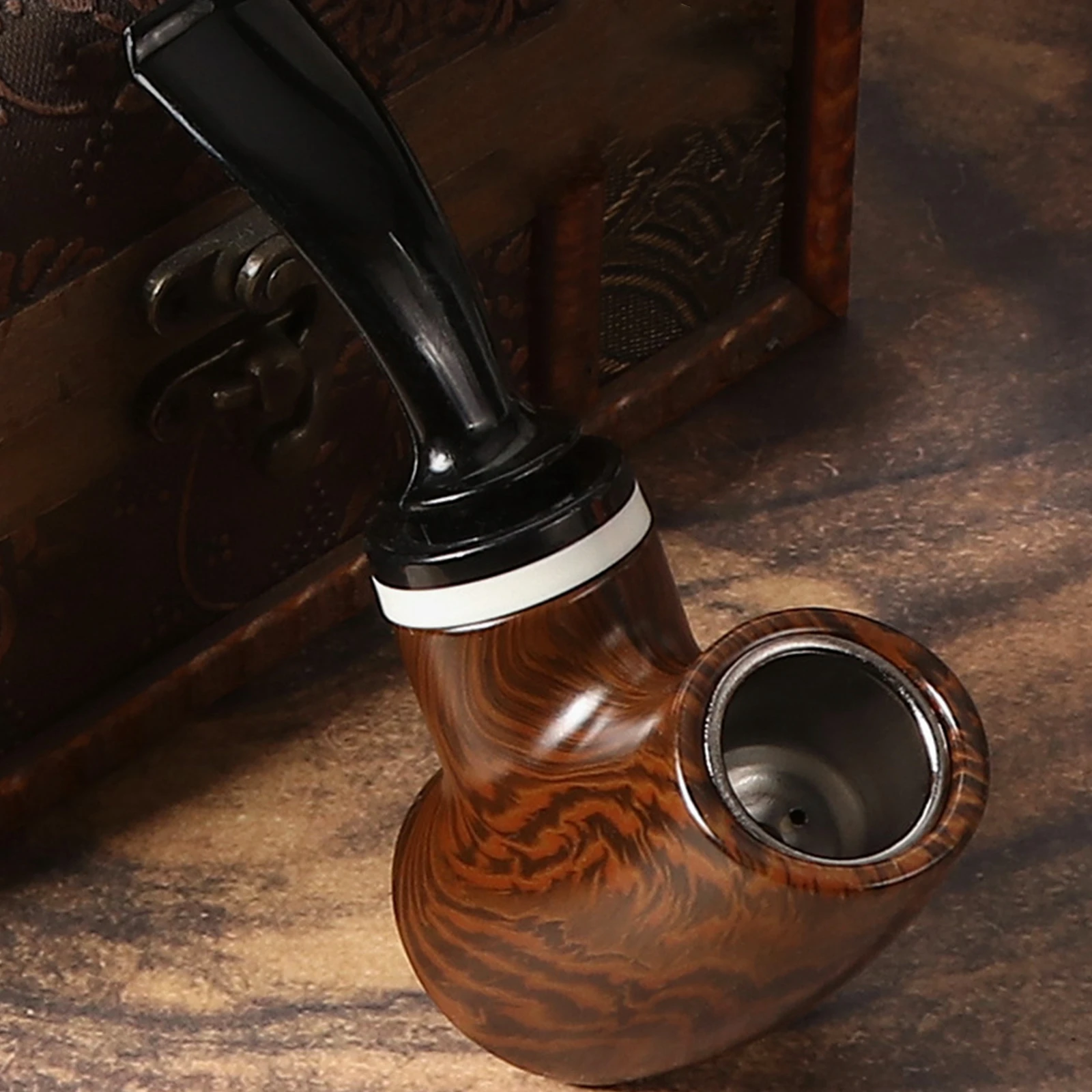 1pc Resin Pipe, Removable Cleaning Filter Cigarette Holder, Smoking Pipe, Smoking Accessories, Men's Gift