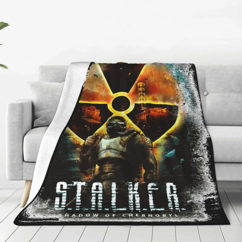 

Stalker Shadow Of Chernobyl Flannel Throw Blankets Blankets for Bed Bedroom Warm Quilt