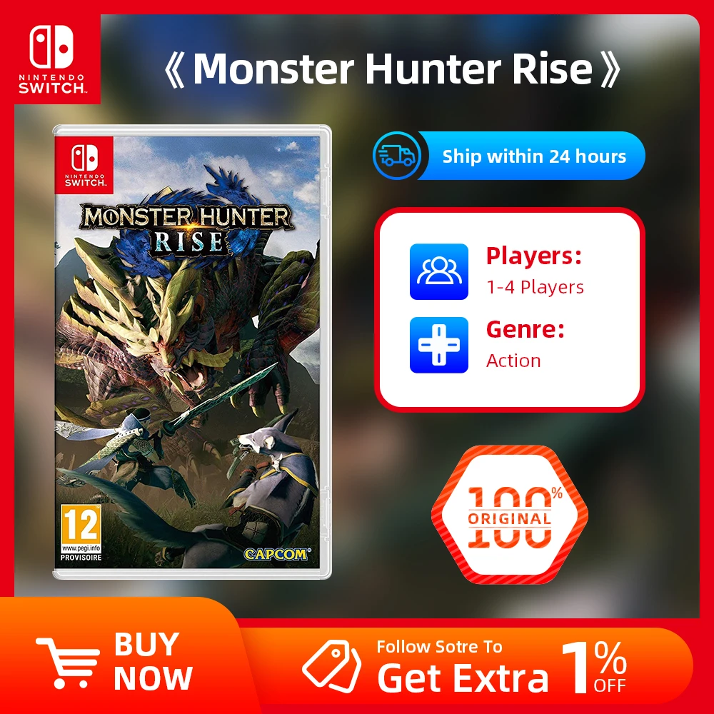 Nintendo Switch Game Deals - Monster Hunter Rise - Stander Edition - Games  Cartridge Physical Card Action 10.5 Gb - Game Deals - AliExpress