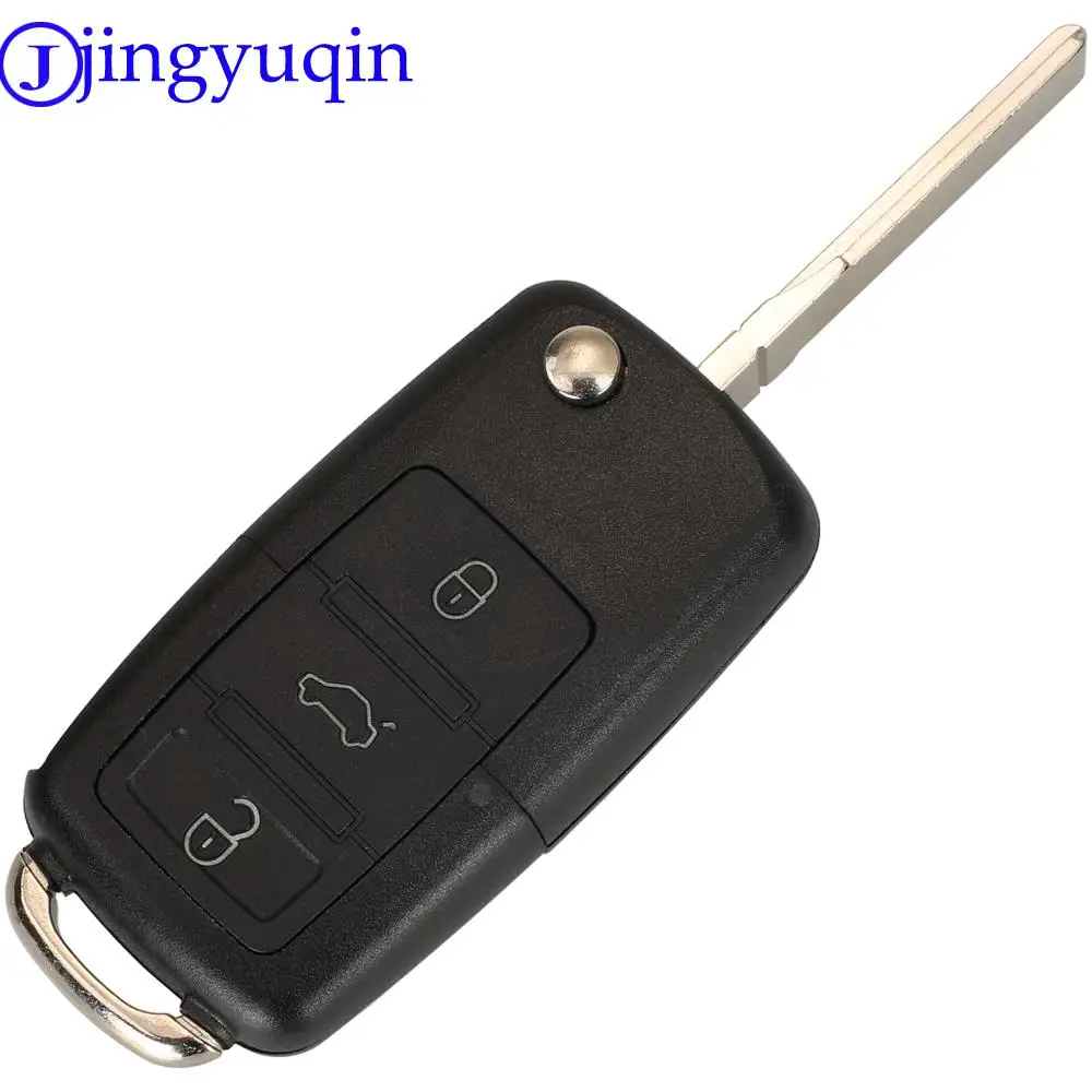 jingyuqin กุญแจรีโมทรถยนต์ 3 ปุ่ม 1K 0959753 N ID48 สําหรับ VW PASSAT b5 b6 Skoda แคดดี้กอล์ฟ JETTA โปโล 2