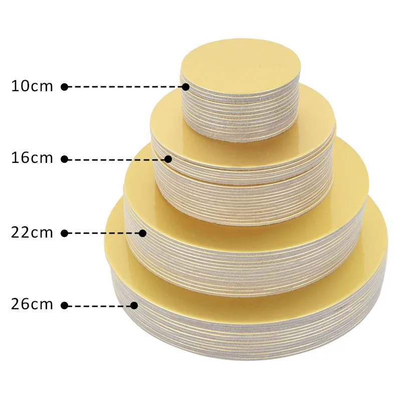 Golden Round Cake Mat Mousse Bottom Food Mat Disposable Dessert Snack Display DIY Dessert Table Tray Party Decoration Supplies cake baking mat