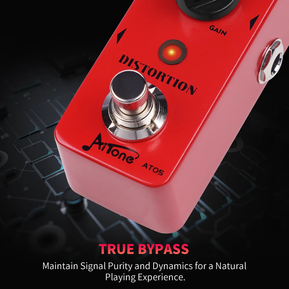 AITONE Series AT-05 Distortion Guitar Pedal 2 Practical Mode Vintage/Turbo Effec