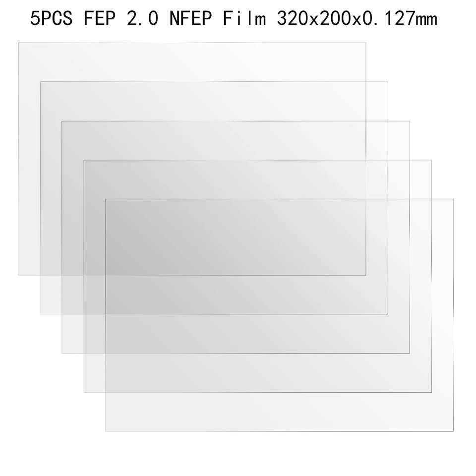 Chitu Systems NFEP-Trennfolien, 3er Pack – 380x260 Mm, 0,127 Mm Dick, Für Jupiter/Photon M3 Max 3D-Drucker