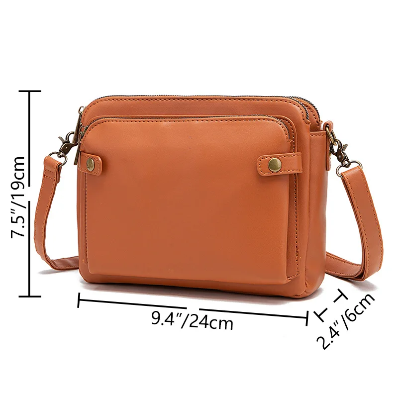 Three Layer Leather Crossbody Bag_voghion.com