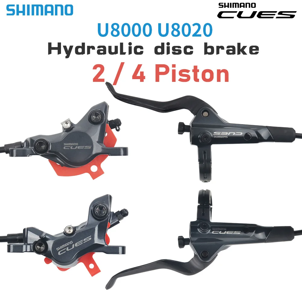 SHIMANO CUES Hydraulic Disc Brake 4Piston Caliper U8020 MTB Disc Brake Lever ISPEC II U8000 2