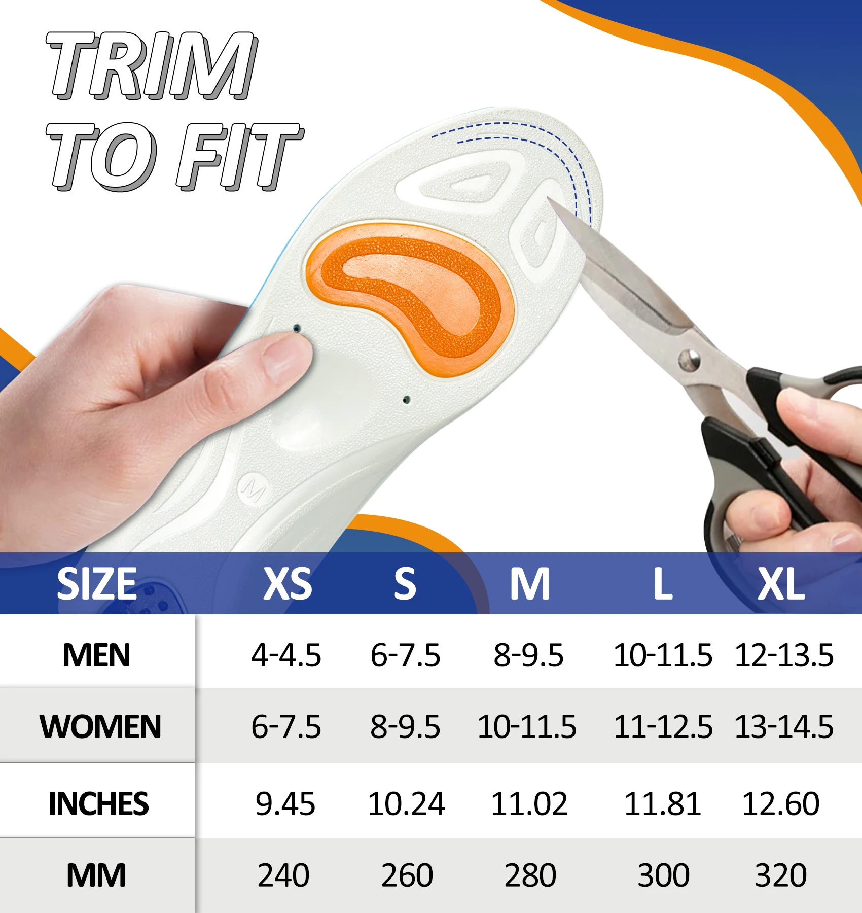 IFitna PU Arch Support Men Women Plantar Fasciitis Pain Relief Orthopedic Insole Flat Feet Heel Spur Othotic Insert Shoe Sole