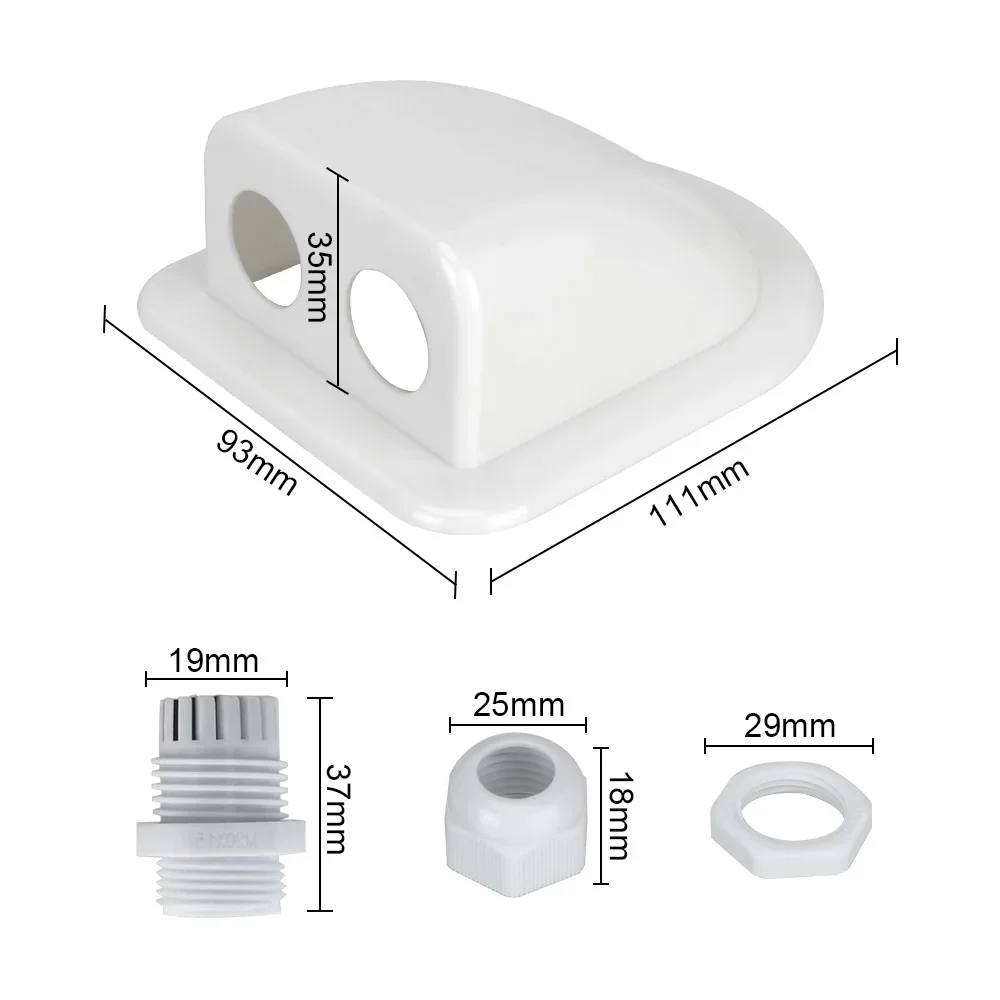 Solar Junction Box Wire Entry Gland Box Caravan Solar Car Junction Box