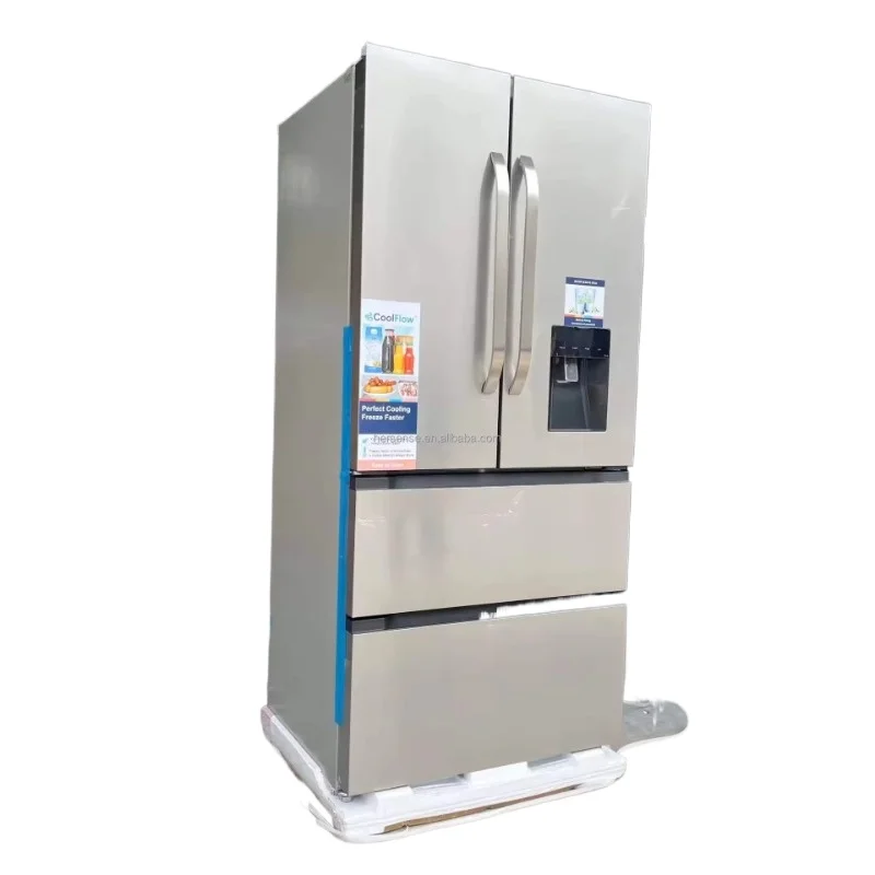 628L French Door Smart Side-by-side Refrigerators 4 Door Fridge Refrigerator and Freezers Home Commercial with ICE Maker