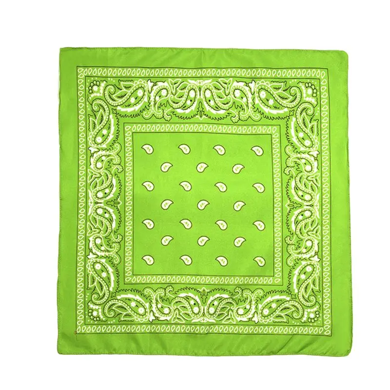 Cotton Bandana Boho Paisley Floral Hair Band Wrap Square Scarf Mask Wristband