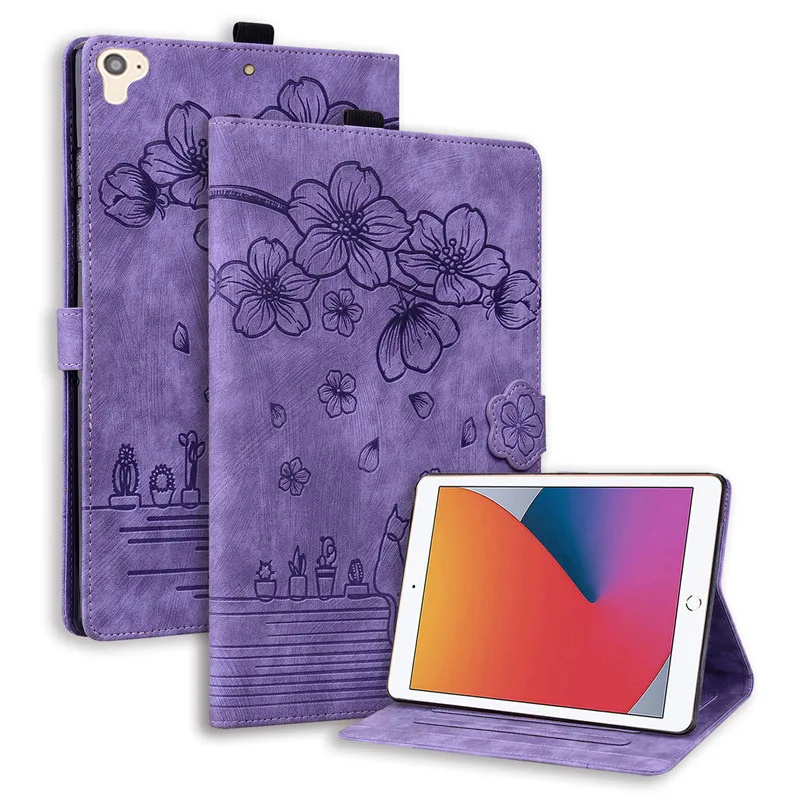 Flor Carteira Tablet Funda Para iPad 10.2