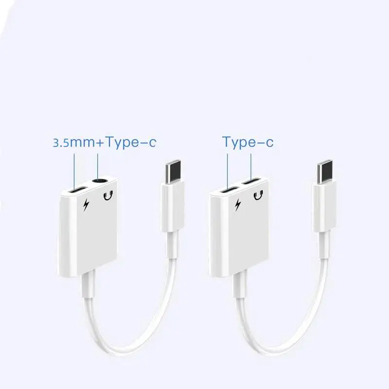 Dual Function USB-C to 3.5mm Audio Adapter Cable