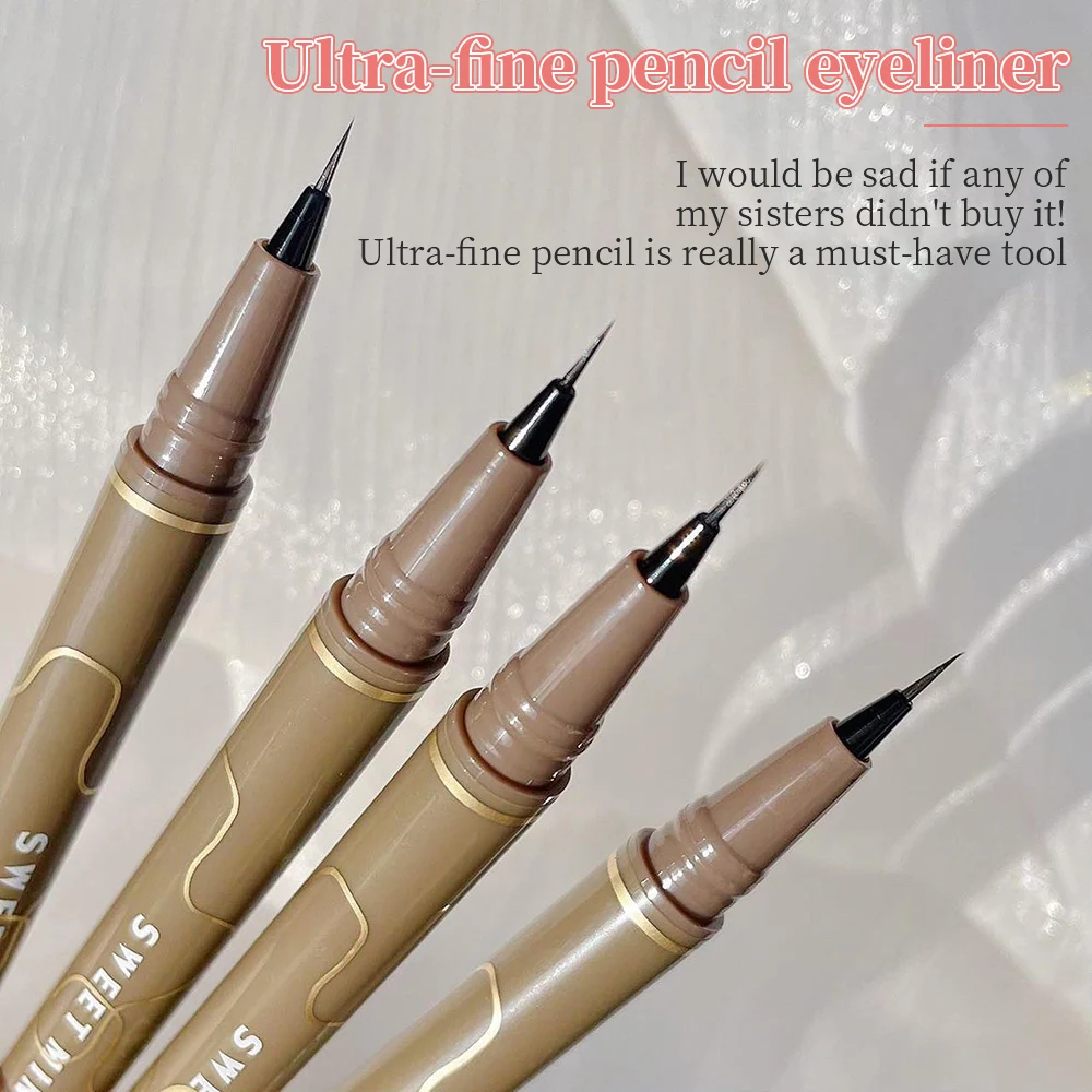 Płynny Eyeliner leżący jedwabnik długopis wodoodporny i odporny na pot długotrwały i nie rozmazany szybkoschnący Eyeliner narzędzia do makijażu