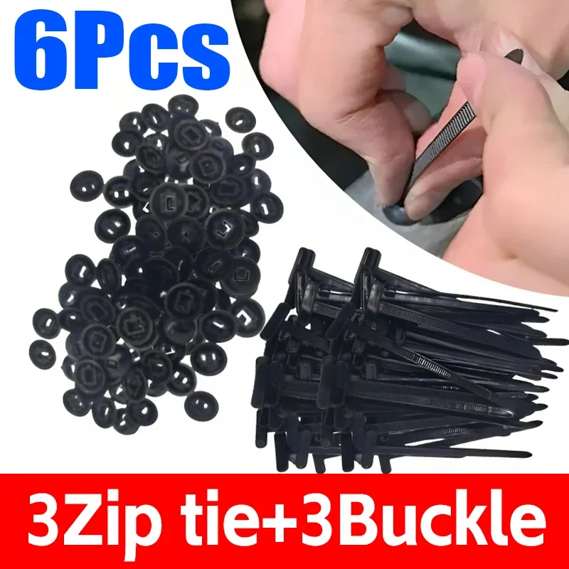black 3sets-(6pcs)