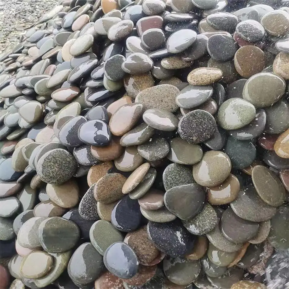 60 Rocce Artigianali Naturali Per Pittura E Paesaggistica - Pietre Di Fiume Piatte 6-10 Cm - IHDYPPEW - 3