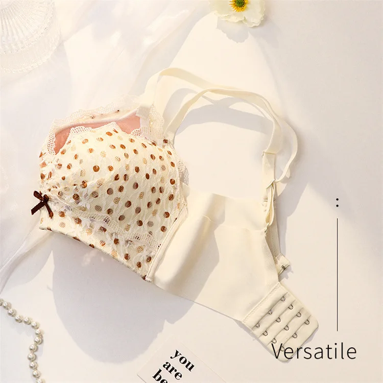 Women Push Up Bra Sexy Lace Soft Gathering Lingerie Adjustable Comfortable Brassiere Wireless Fashion Bralette Ladies Underwear