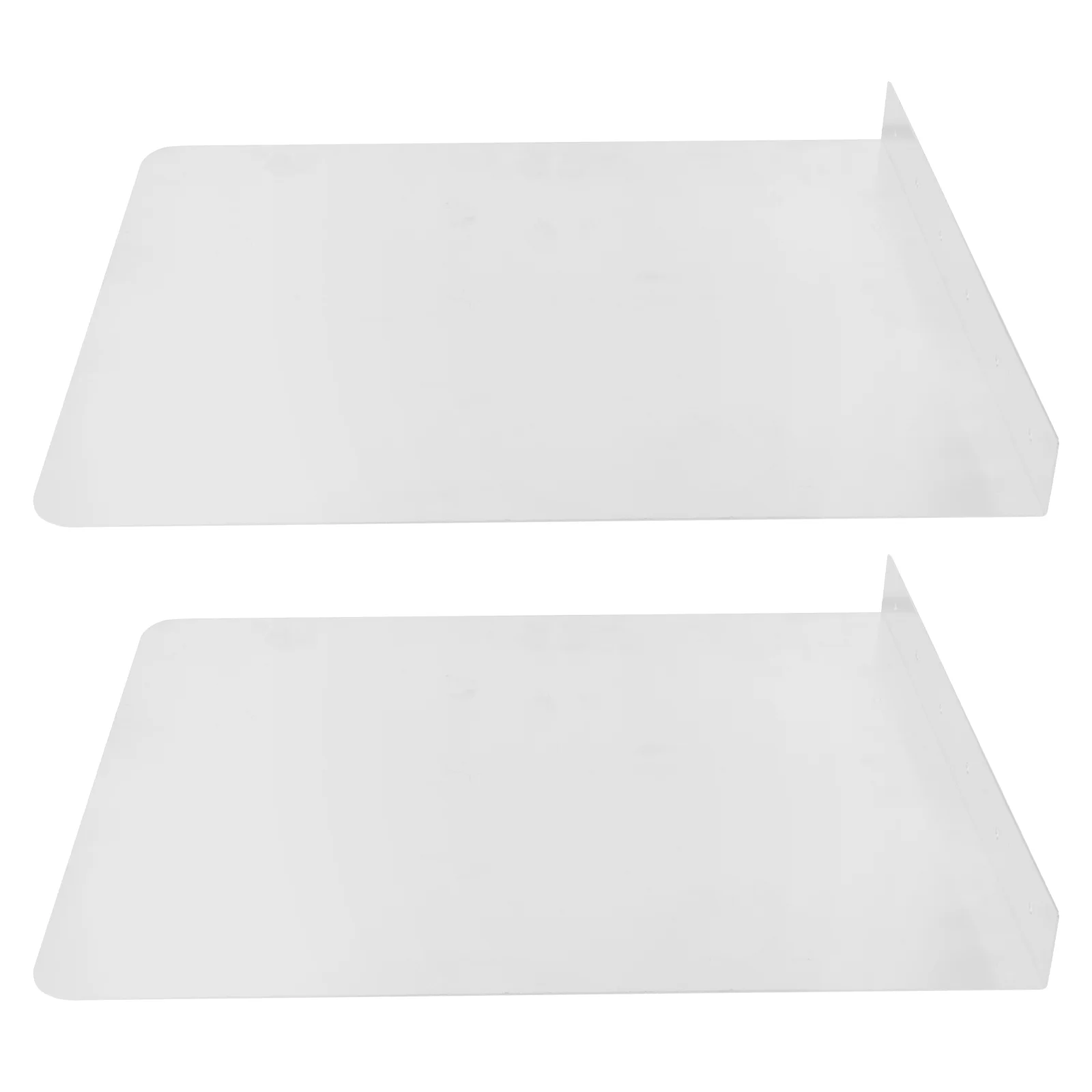 

2 Pcs Splash Guard Sink Splatter Kitchen Water Trough Grease Stainless Steel Metal Side